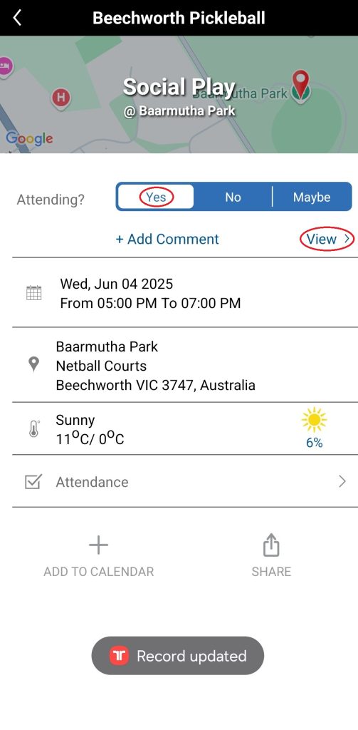 Screenshot - TeamReach App
