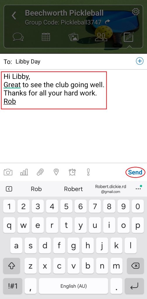 Screenshot - TeamReach App